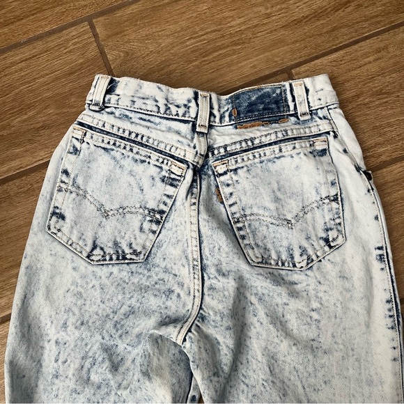 Levi’s Vintage 80s Brown Tab Acid Wash Mom Jeans Size 5 - Picture 5 of 7